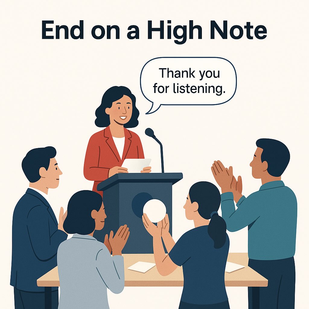 End on a High Note - meaning