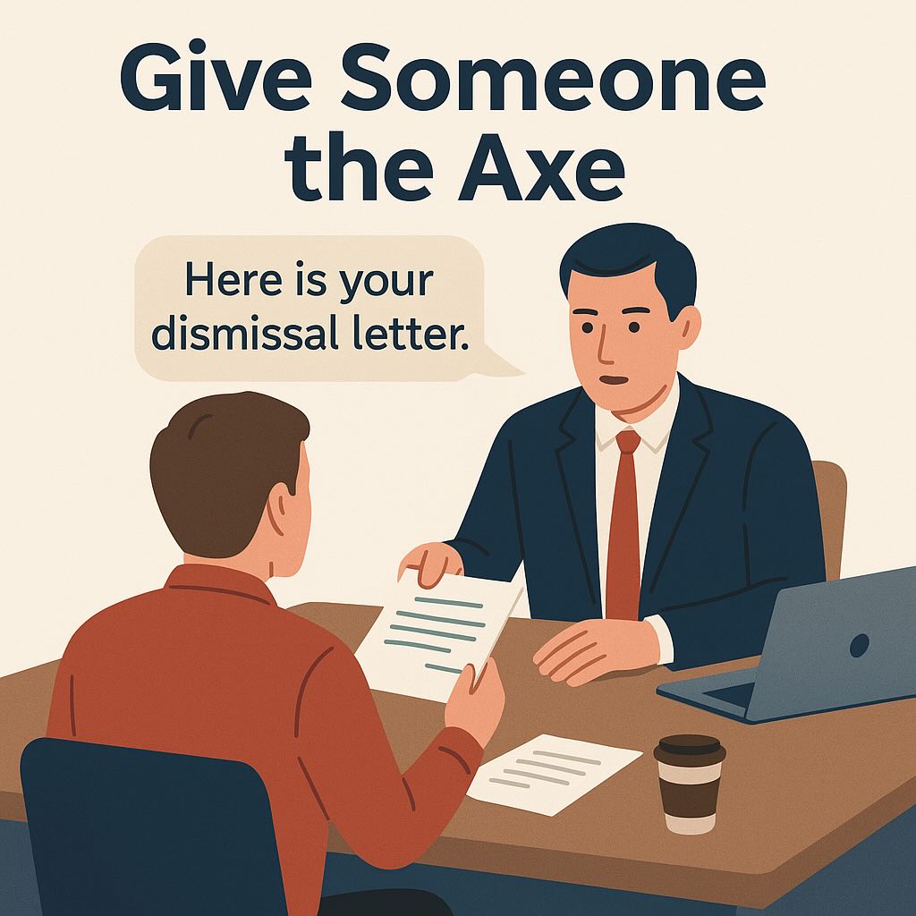 Give Someone the Axe meaning