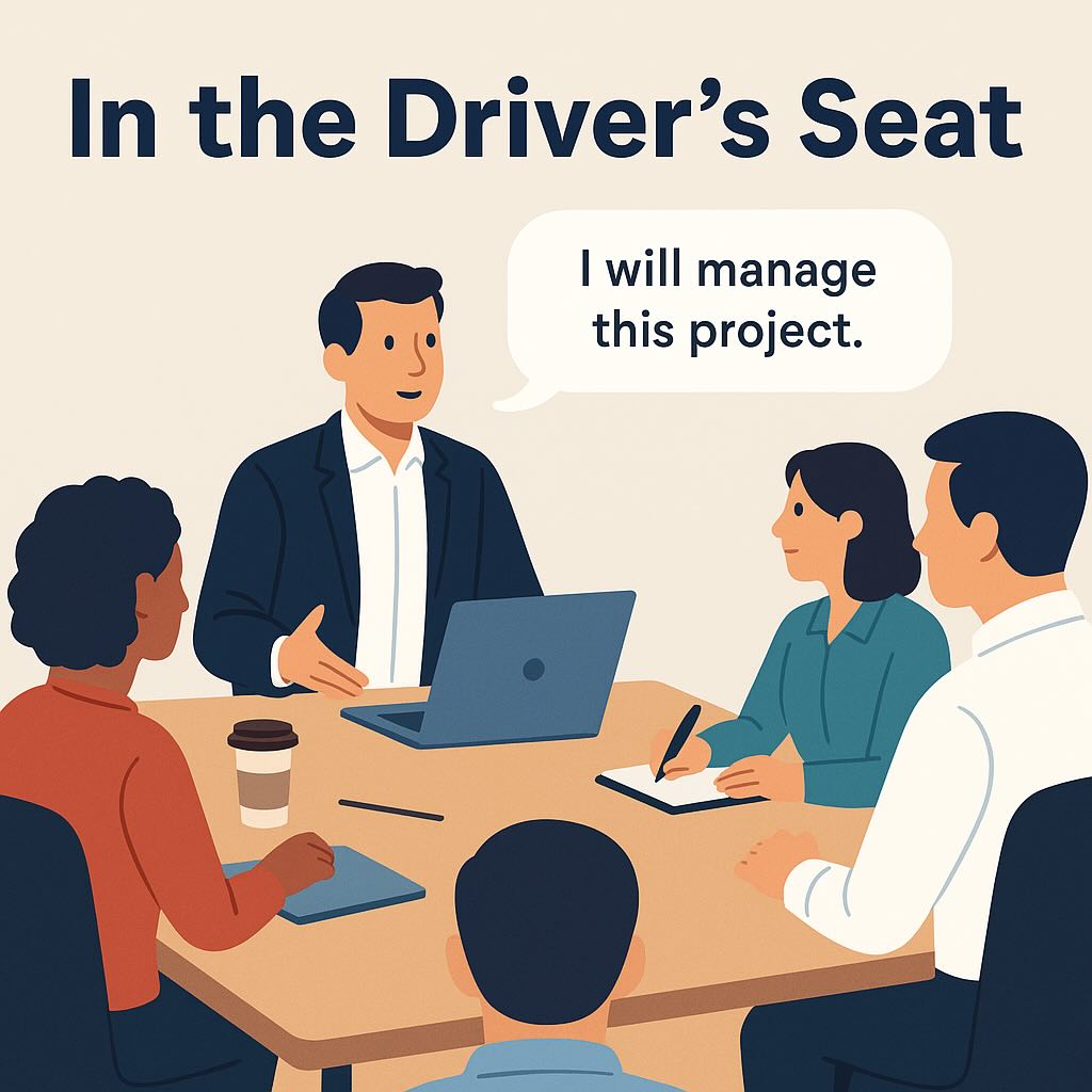 in the driver's seat meaning