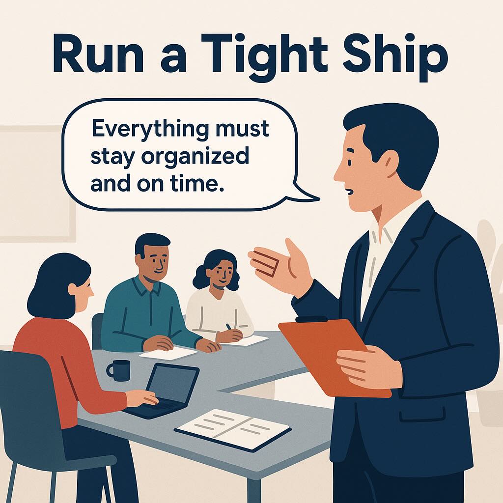 Run a tight ship meaning